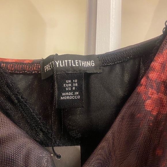 Pretty little thing floral lace cup maxi US 6 NWT - Picture 6 of 6